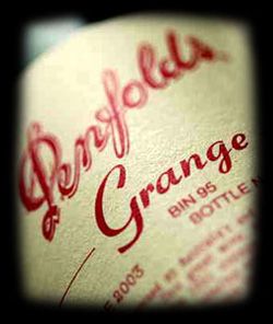 Penfolds Grange wine bottle